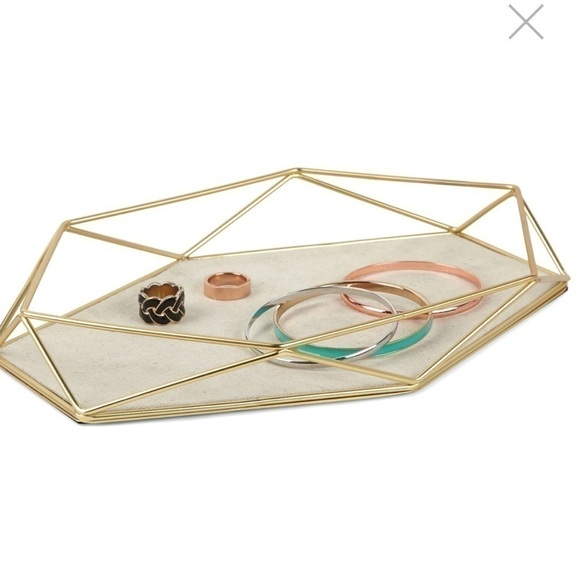 Gold Prisma Jewelry Tray New - Picture 3 of 3